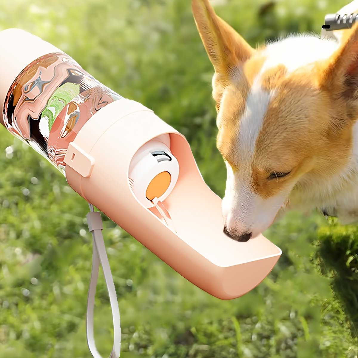Portable Dog Water Bottle with Leak-Proof Lid & Spill-Proof Design